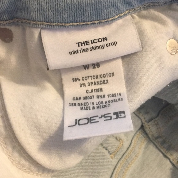 NWT DISCONT’D Joes Icon Floral Embroidered Jeans - Picture 8 of 8